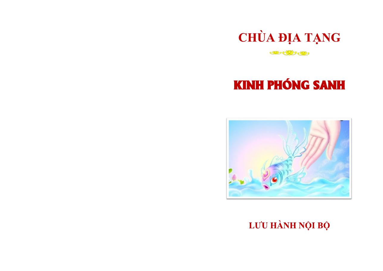 Bìa Kinh Phóng Sanh