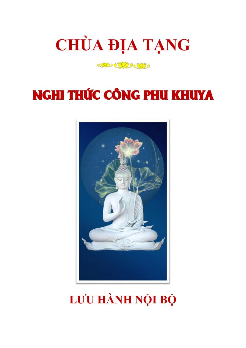 Bìa Nghi Thức Công Phu Khuya