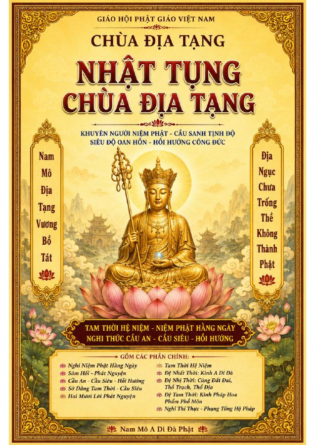 Bìa Nhật Tụng Chùa Địa Tạng